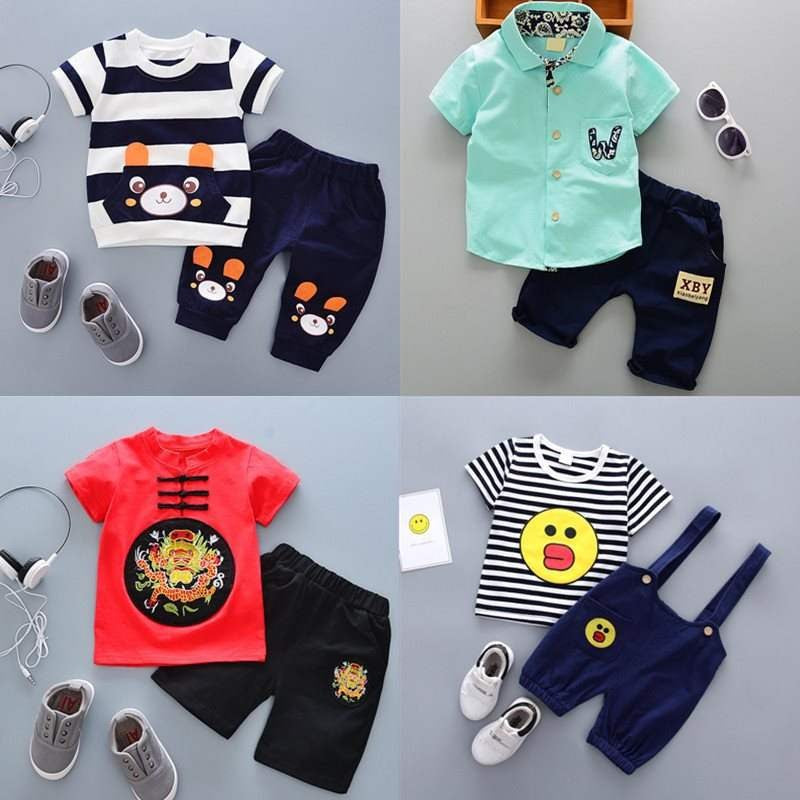 Boy's Short Sleeved  Summer Clothes