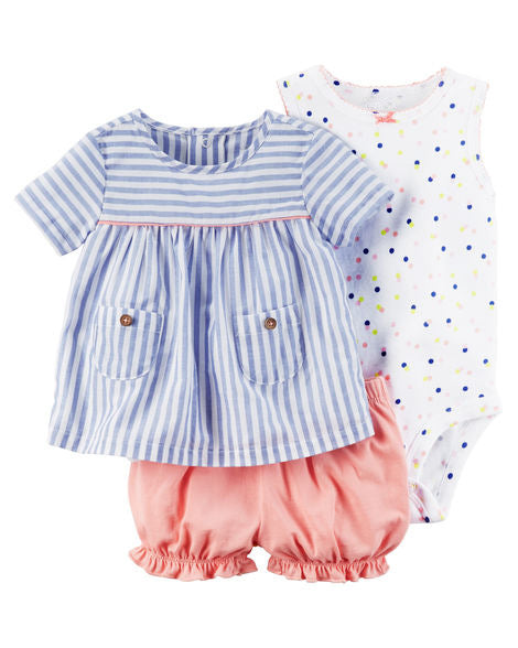 Baby Girl 3 Pieces Summer Set