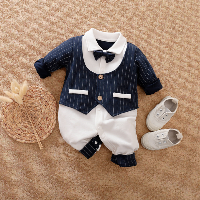 Boys Gentleman Spring And Autumn Jumpsuit