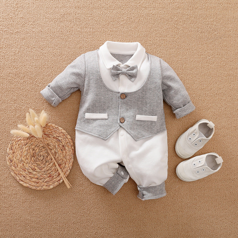 Boys Gentleman Spring And Autumn Jumpsuit