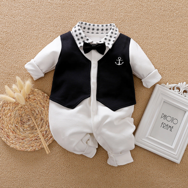 Boys Gentleman Spring And Autumn Jumpsuit