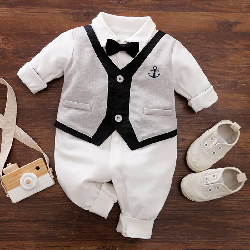 Boys Gentleman Spring And Autumn Jumpsuit