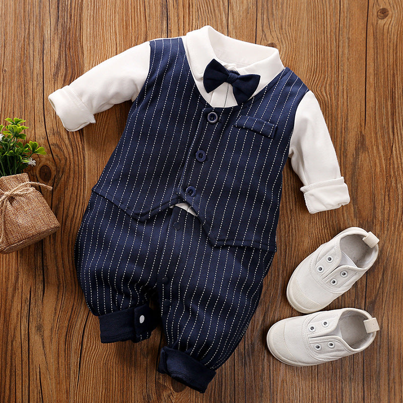 Boys Gentleman Spring And Autumn Jumpsuit