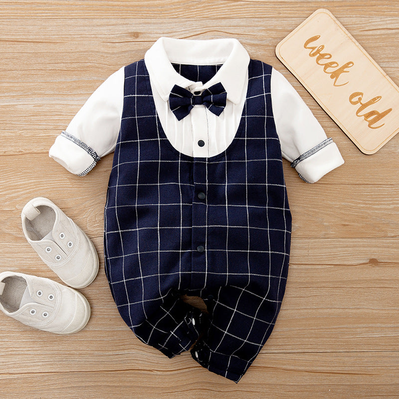 Boys Gentleman Spring And Autumn Jumpsuit