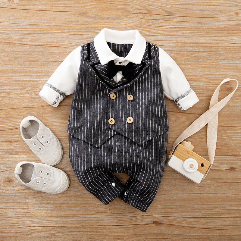 Boys Gentleman Spring And Autumn Jumpsuit