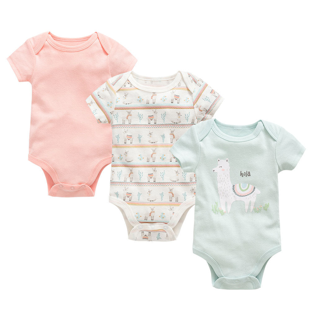 Three-piece baby summer rompers