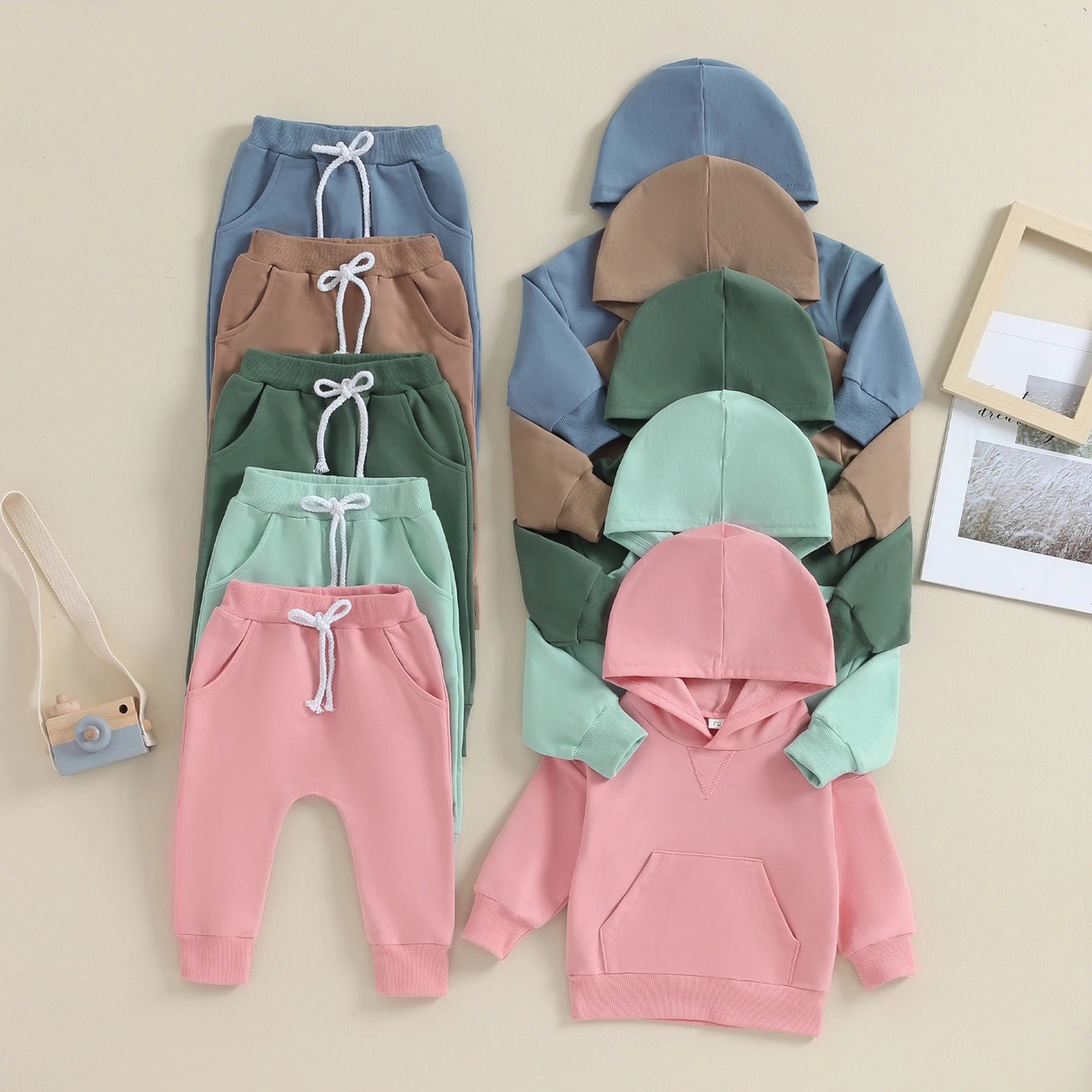 Baby Hooded Sweater Trousers Suit