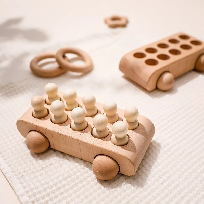 Montessori Wooden Car Toy