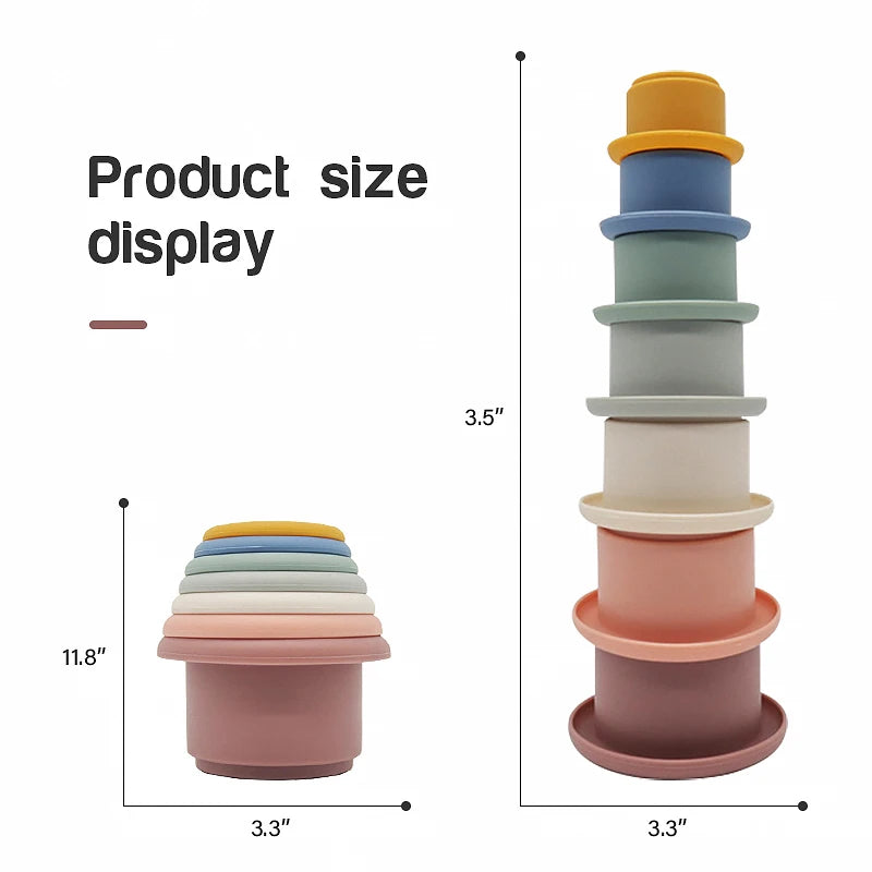 Baby Silicone Stacking Blocks