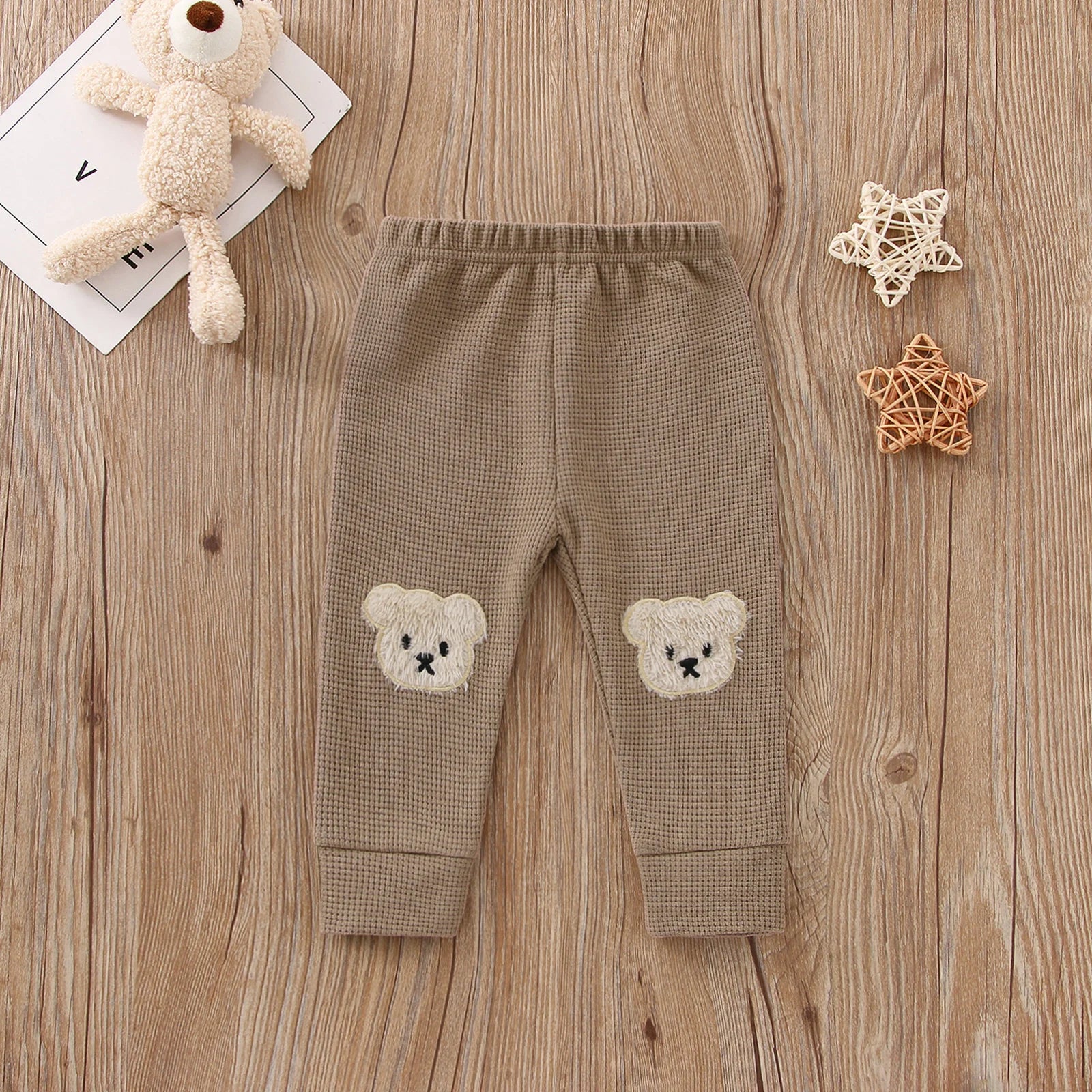 Knitted Cartoon Bear Pants