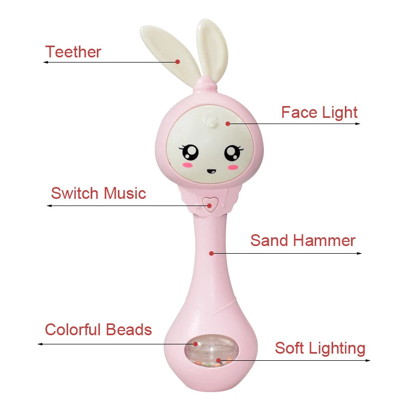 Baby Musical Teether Rattle Toy