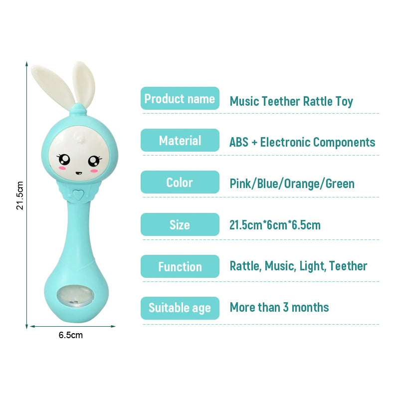 Baby Musical Teether Rattle Toy