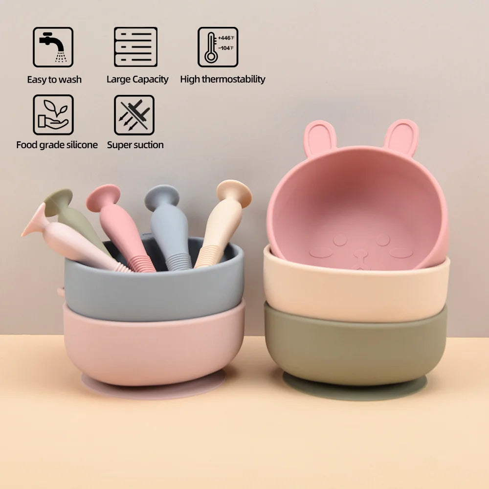 Silicone Baby Feeding Bowl