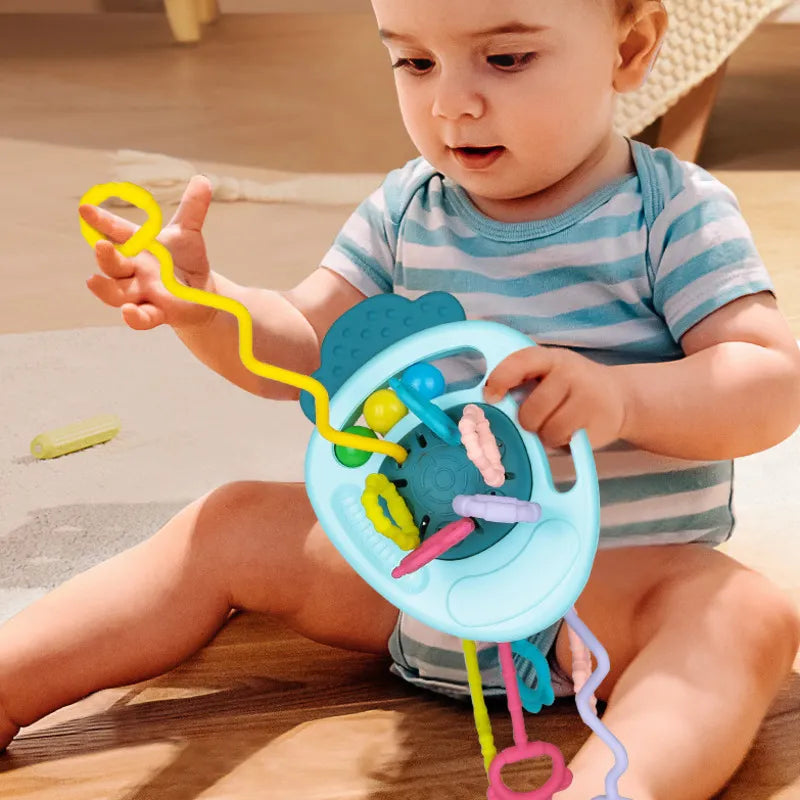 Silicone Pull Strings Sensory Toy