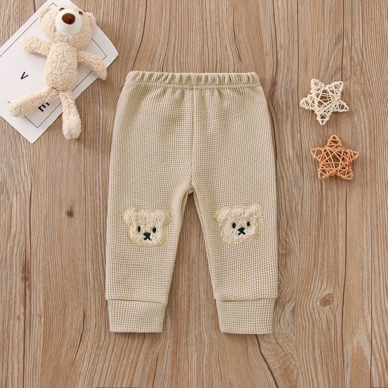 Knitted Cartoon Bear Pants