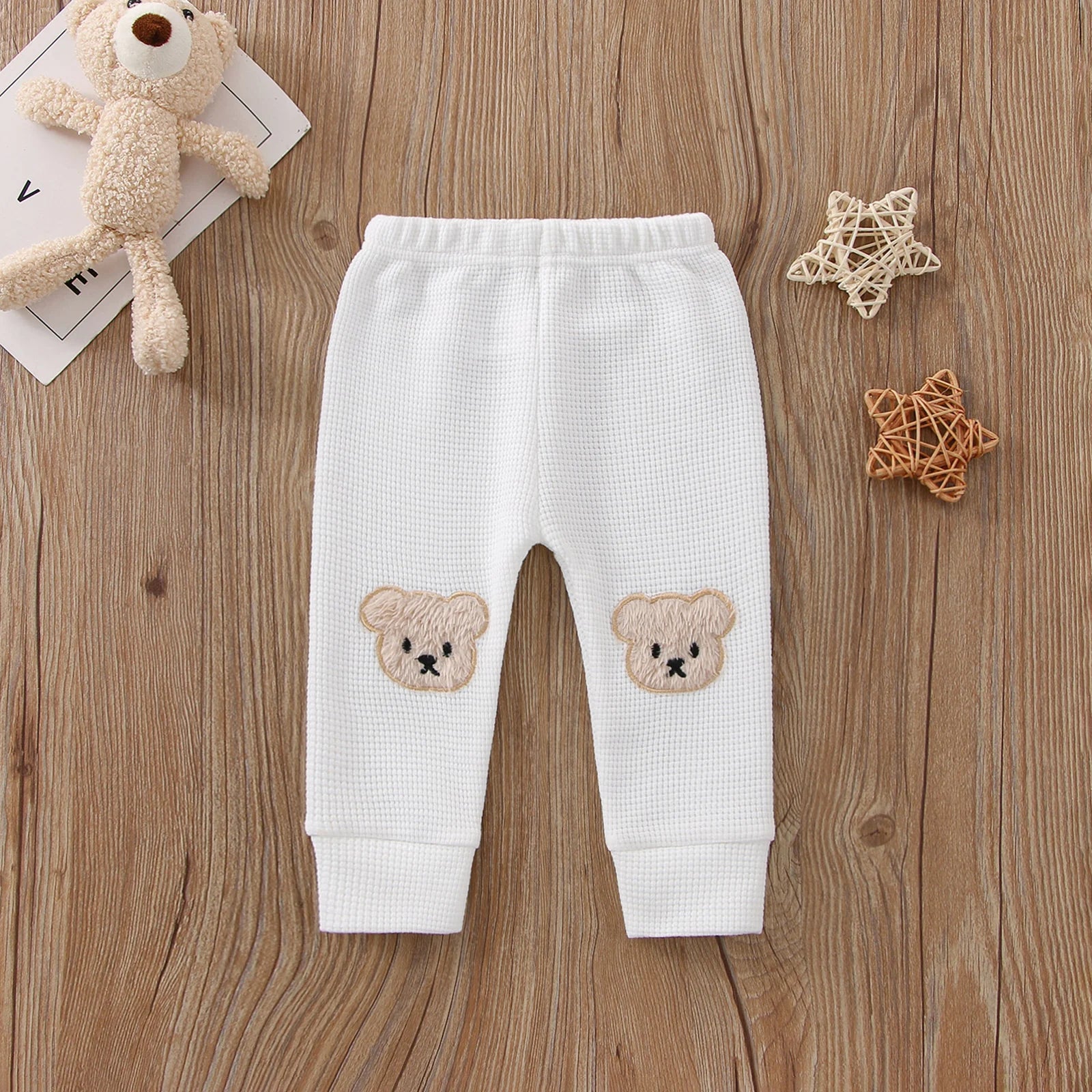 Knitted Cartoon Bear Pants