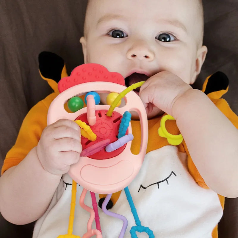 Silicone Pull Strings Sensory Toy