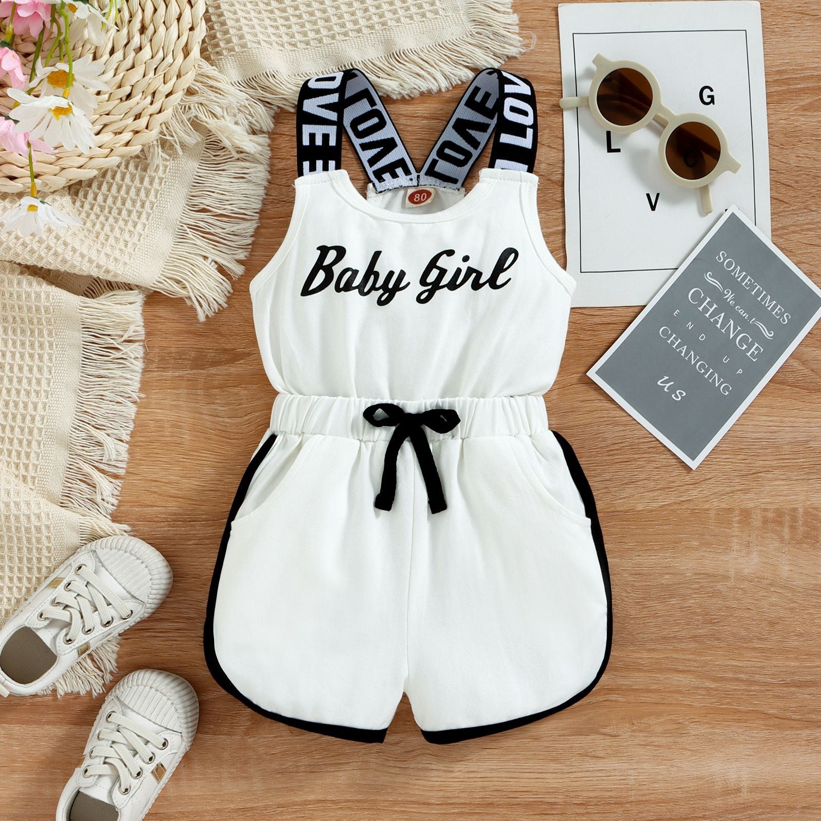 Baby Girl Sporty Romper